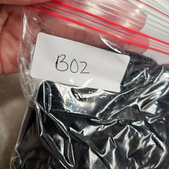 Vintage St. Croix Knits Black Sweater M Geometric Design Ultra Suede Accents‎ - Picture 7 of 7